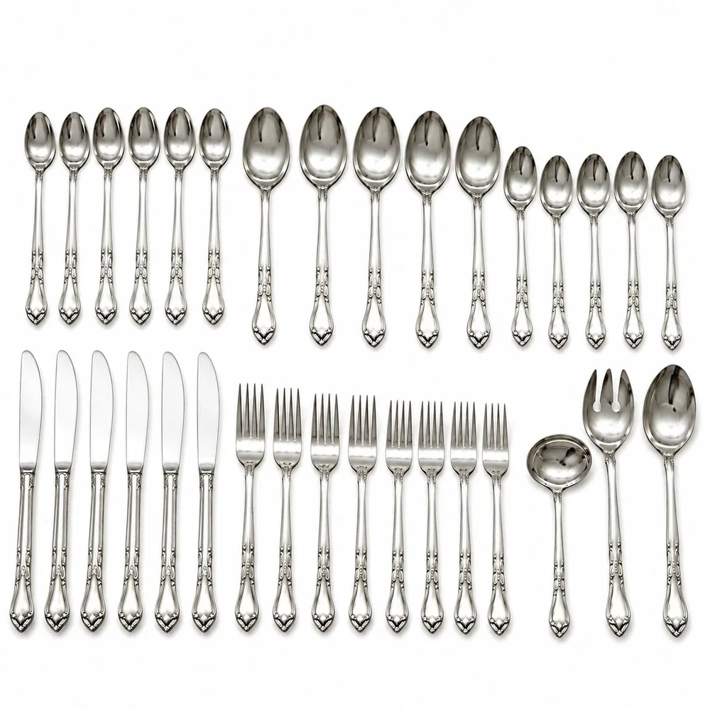Rogers Stanley Roberts Auberge Flatware 36 Pc Mixed Replacement Set Stainless